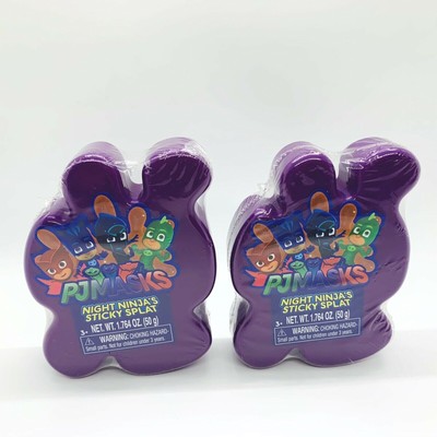 2 PJ Night Ninja s Sticky Splat 1.764 OZ Slime 1 Color New