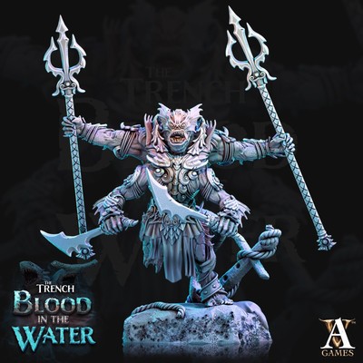 The Trench - Blood in the Water by Archvillain Games 3D Printed Resin Minis