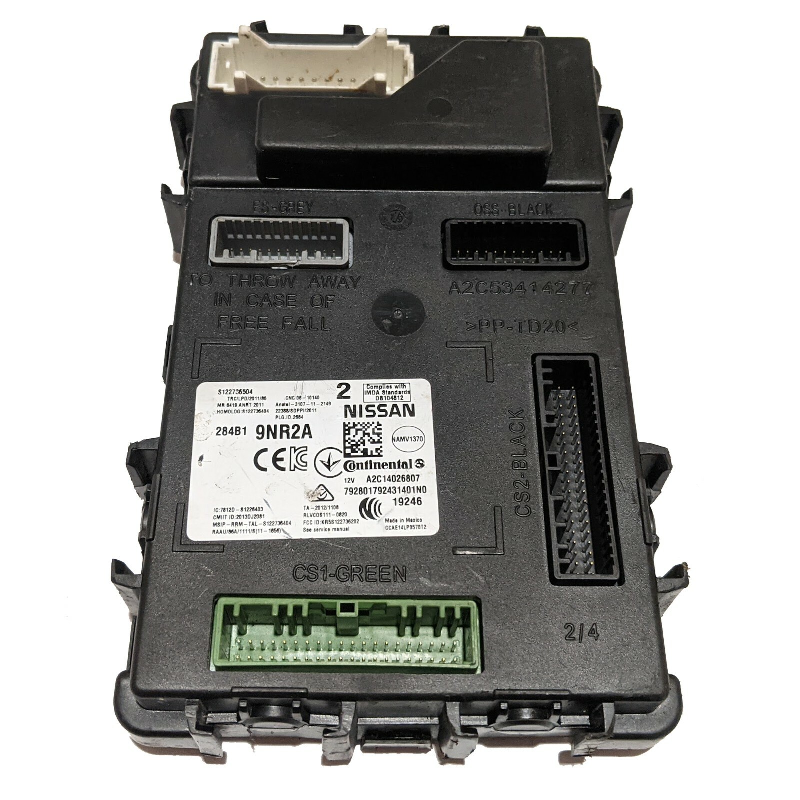 バニラ OEM Body Control Module BCM Unit INFINITI QX60 Nissan
