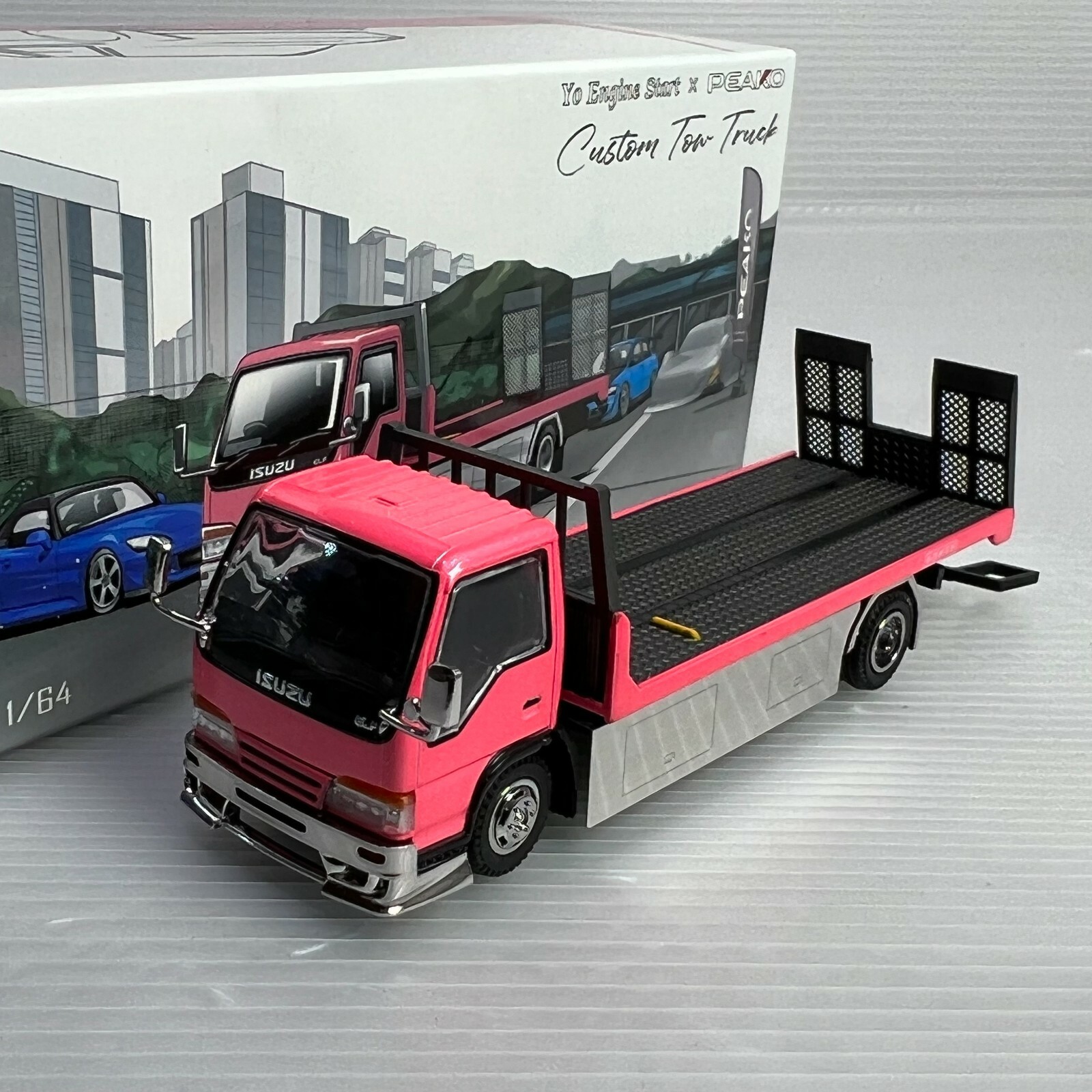 1/64 YES X PEAKO ISUZU いすゞ ELF エルフ トランスポーター ウイング