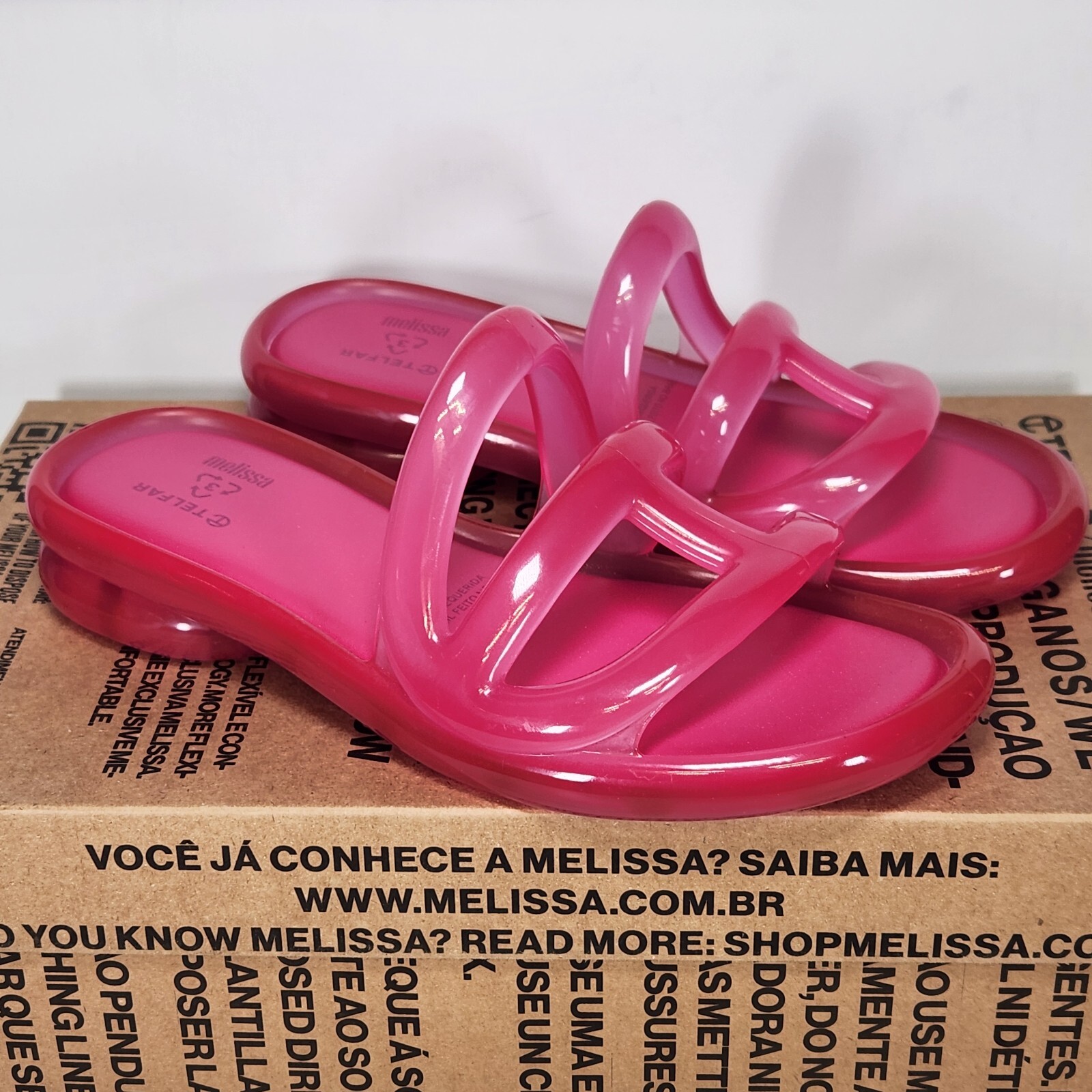 【特別コラボ】Melissa X Telfar ジェリースライド ユニセックス Melissa x Telfar Jelly Slide - Brown