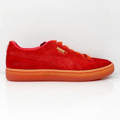 

Кроссовки Puma Boys Suede 382854-01 Красная Повседневная Обувь Размер 5C, Красный, Suede