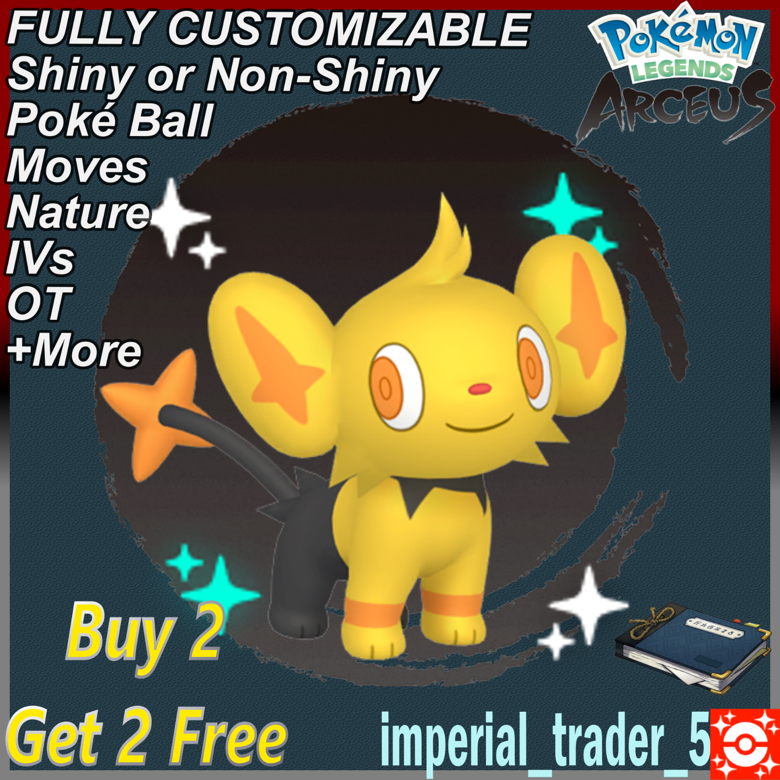 Pokémon Legends Arceus ✨ Shiny Alpha Shinx ✨ W/ Best 6IV