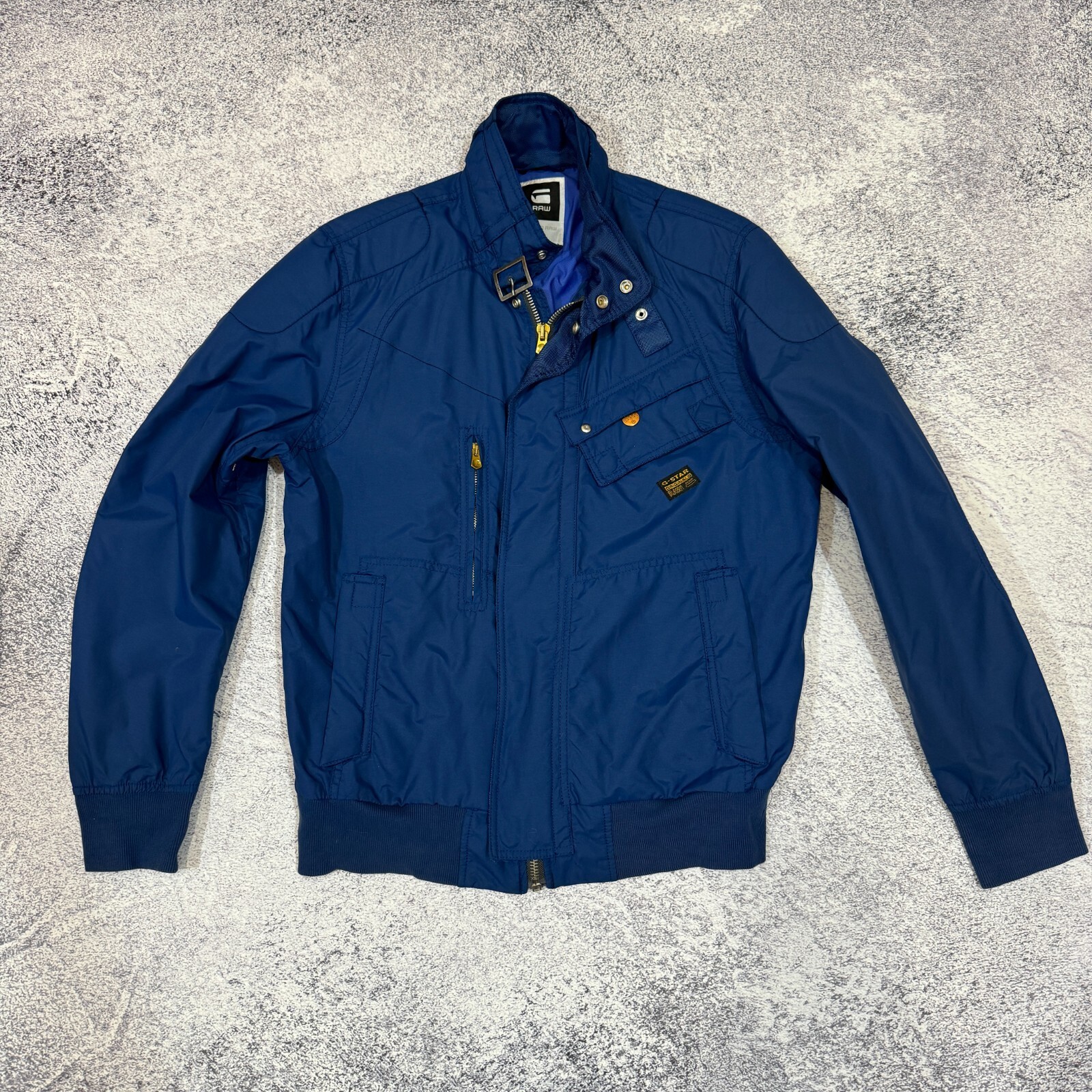 G-Star Raw Sandhurst Mens Blue Bomber Jacket L-XL size | eBay