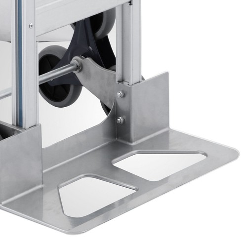 2 IN 1 Stair Climbing Hand Truck Heavy Duty 650lbs Aluminum Cart Dolly W/ Wheels