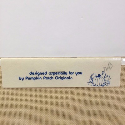 Pumpkin Patch Originals Needlepoint Canvas Patchwork Cat 24 Count