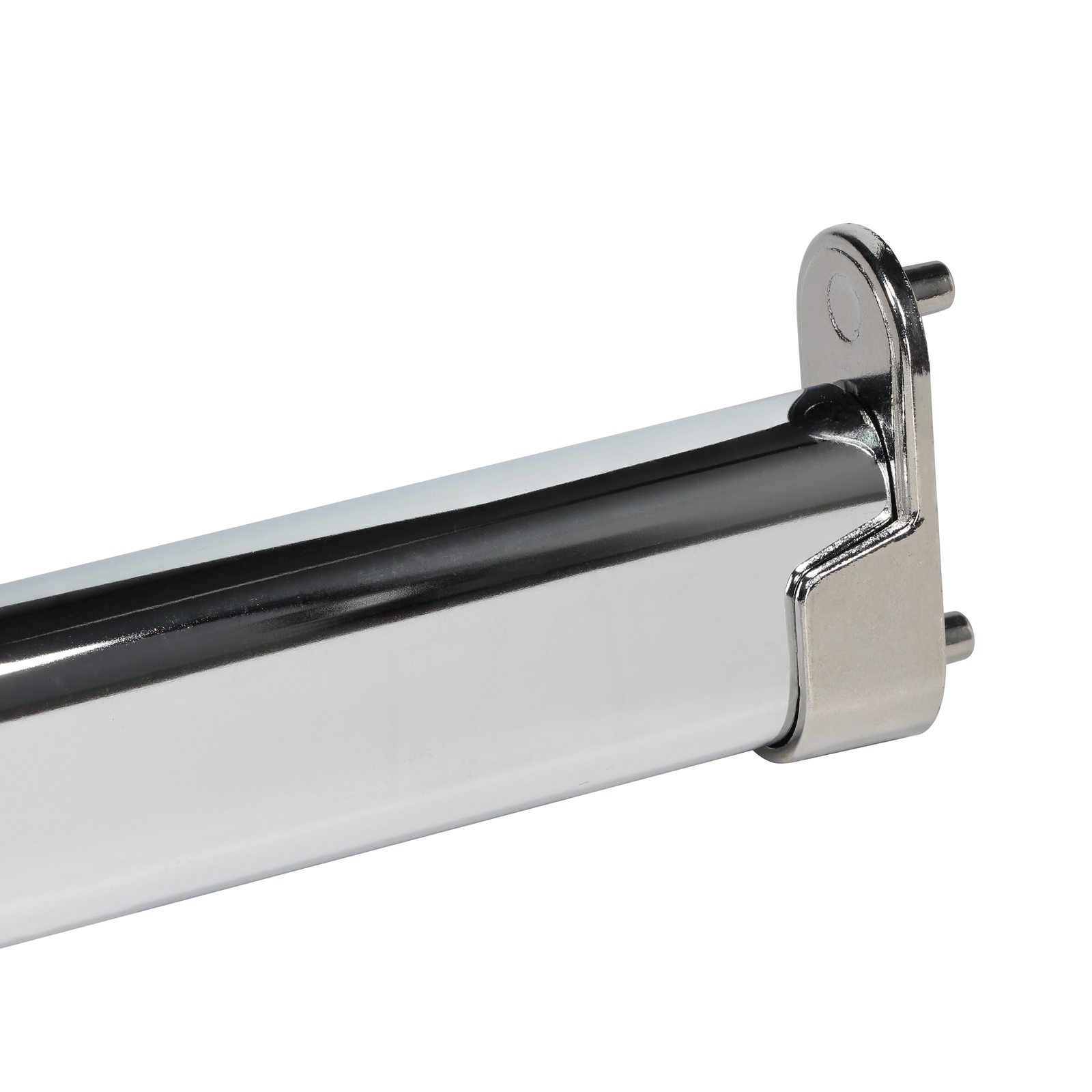 Chrome 30 mm x 15 mm Oval Closet Rod End Support with 5 mm Pins