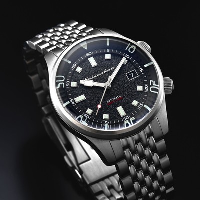 Pre-owned Spinnaker Bradner Automatic Silver Black