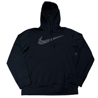 Nike Hoodie Mens S Small Black Therma 