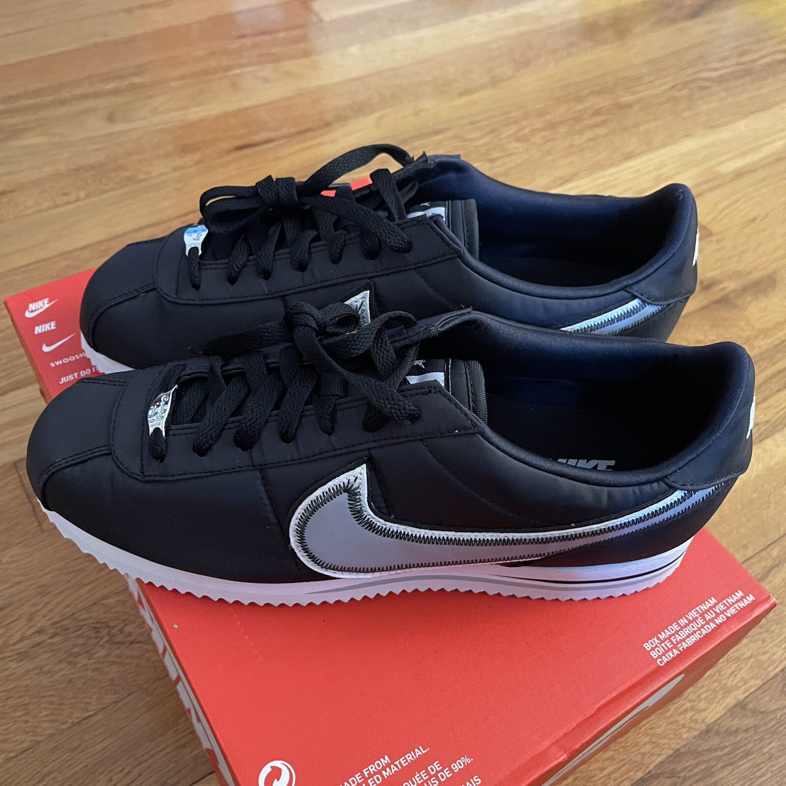 NIKE CORTEZ BASIC PREMIUM BLACK-WOLF 