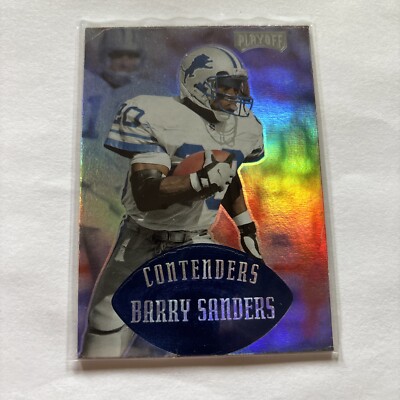 1997 Playoff Contenders Blue Barry Sanders #49 HOF