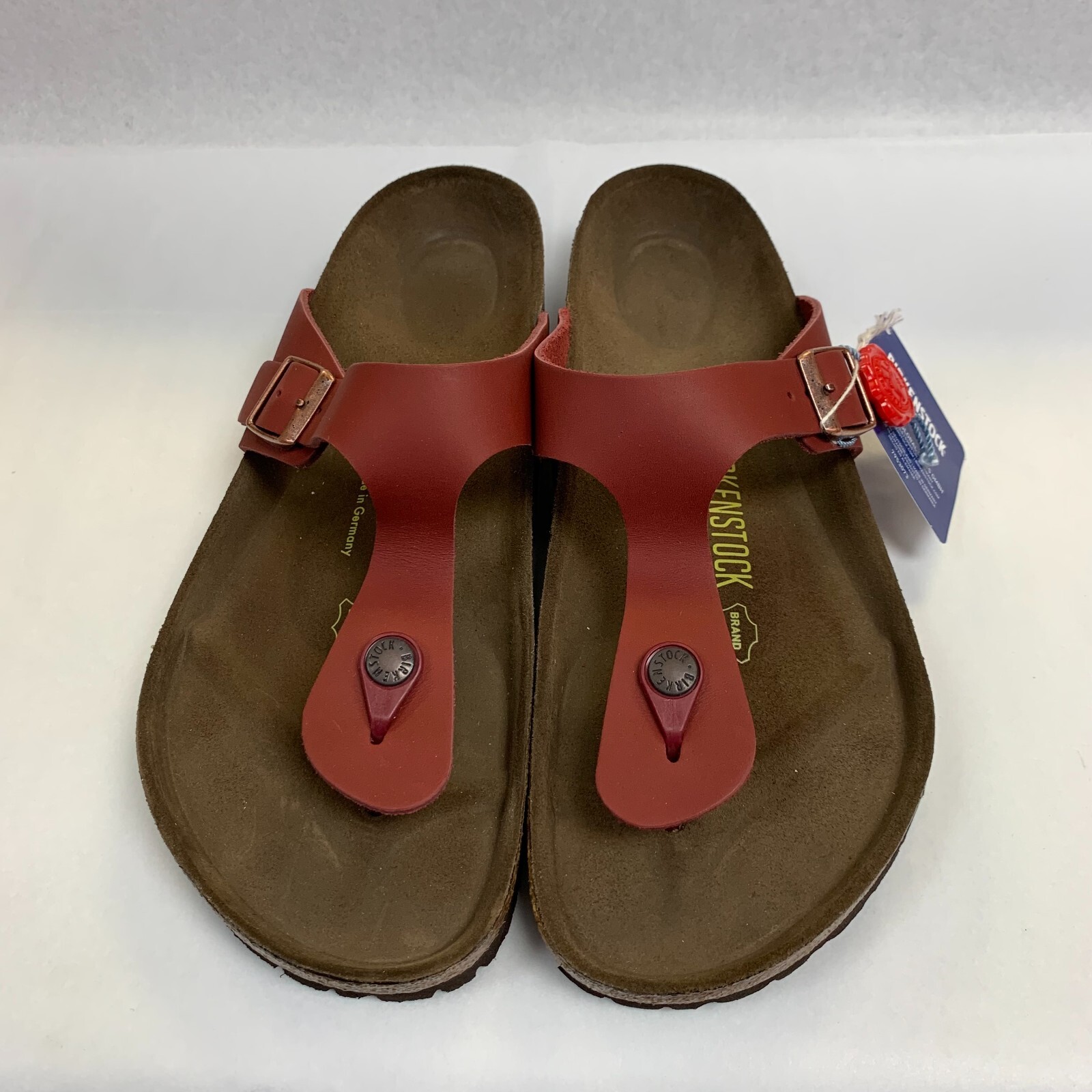 Birkenstock New w/ Box Gizeh 1983 Limited Edition Dunkelrot