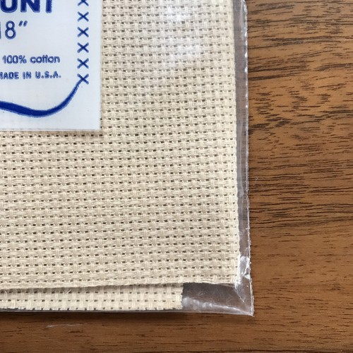 Aida 14CT Cross Stitch Fabric Beige 100% Cotton 12