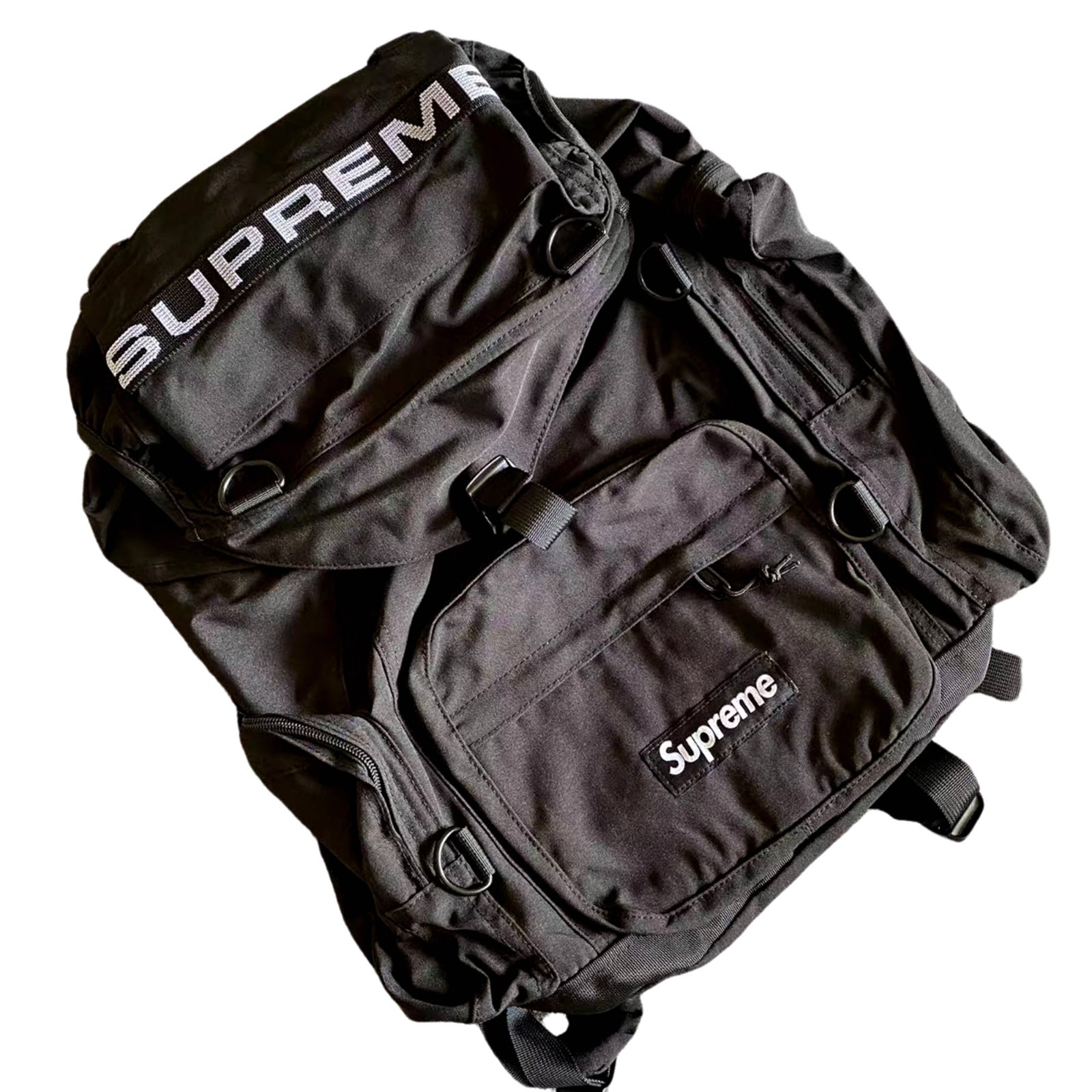 ⭐︎Supremecounterbox logo backpack Supreme Box Logo Drawstring Backpack | Black | FARFETCH