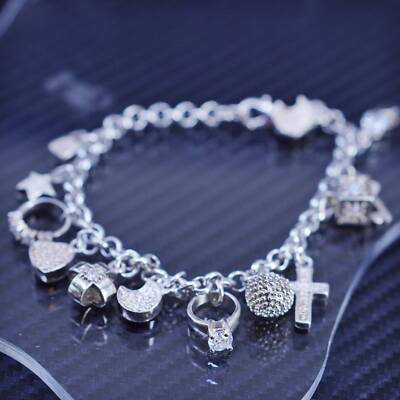 アクセサリー silver925 chain bracelet Pure S925 Sterling Silver Chain Men Women 5mm Popcorn Link