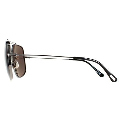 Pre-owned Tom Ford Sunglasses Ft0927 Liam 12a Ruthenium Gray