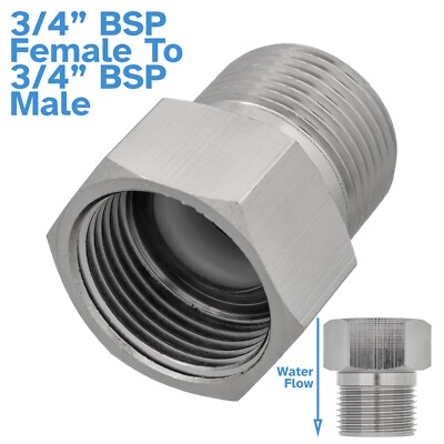 3/4'' BSP Female To 3/4'' Male Thread One Way Valve Fitting Nickel Plated Brass
