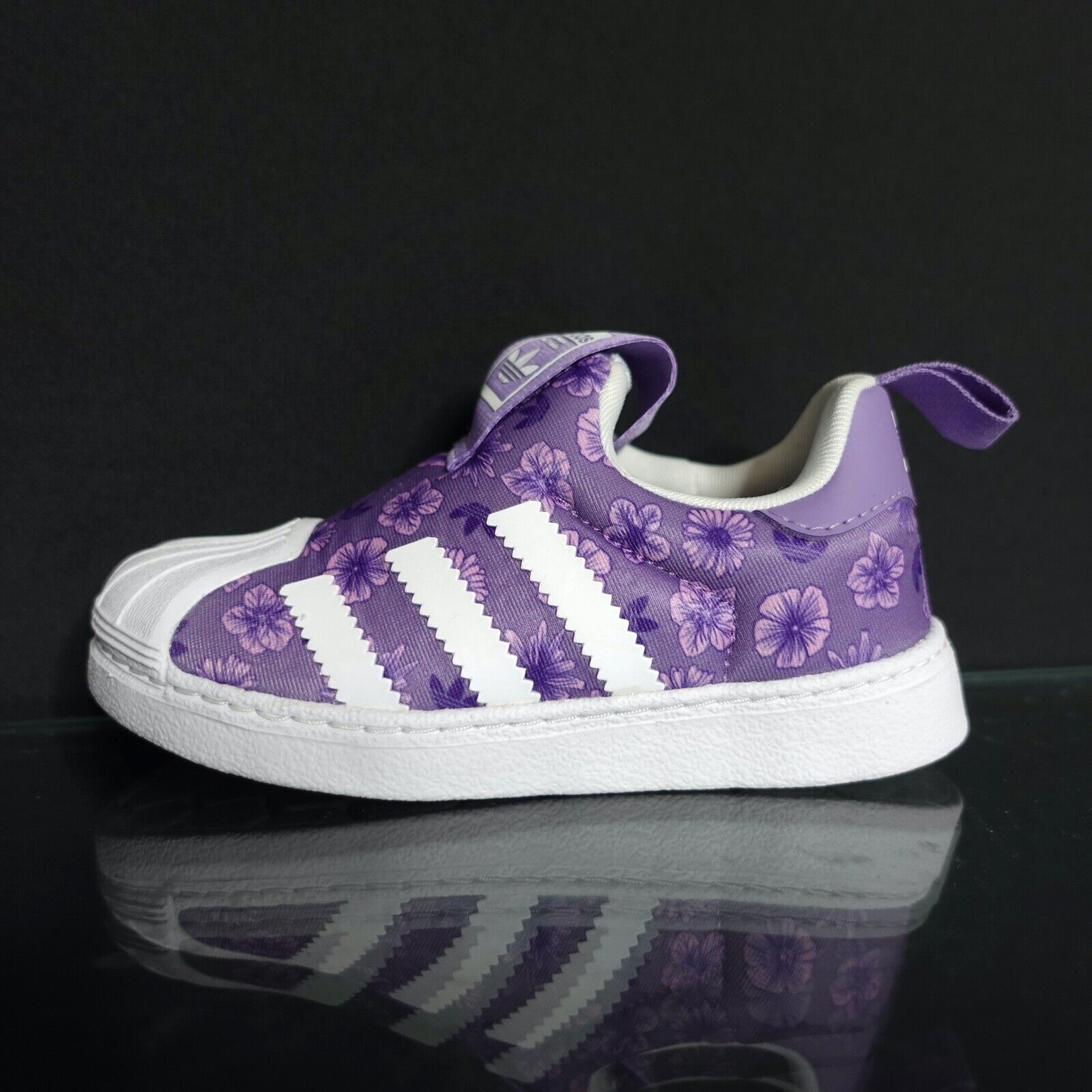 Adidas Originals Superstar 360 Infants Size 6 C Tennis Shoe Purple Sneaker #608