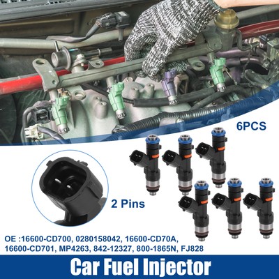 6pcs авто топлива Injector ФОРСУНКА Replaces  Nissan 350Z 3.5L 02-09 16600-CD700