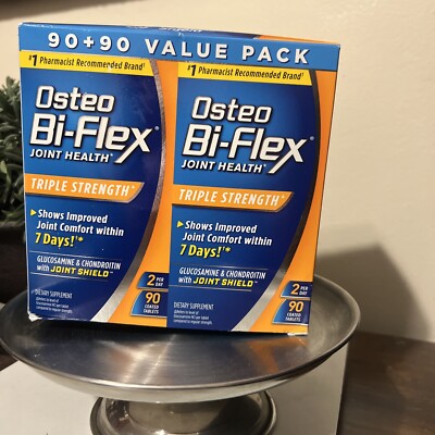 2 Pack Osteo Bi-Flex Joint Health Triple Strength  180 tablet exp 7/26