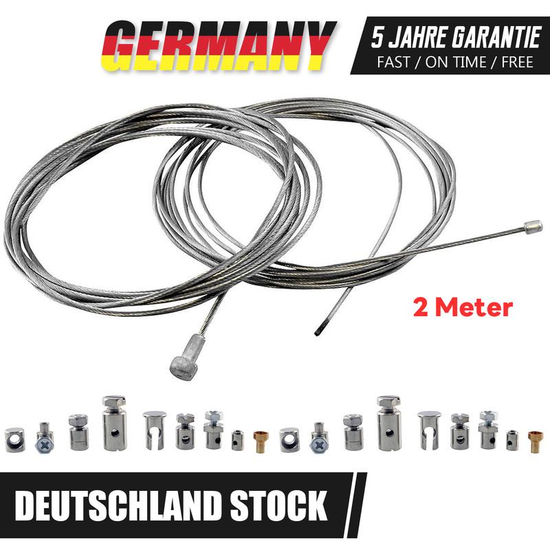 Bowdenzug - Nippel Reparatur Set Seilzug Gaszug Kupplungszug Bremszug Universal