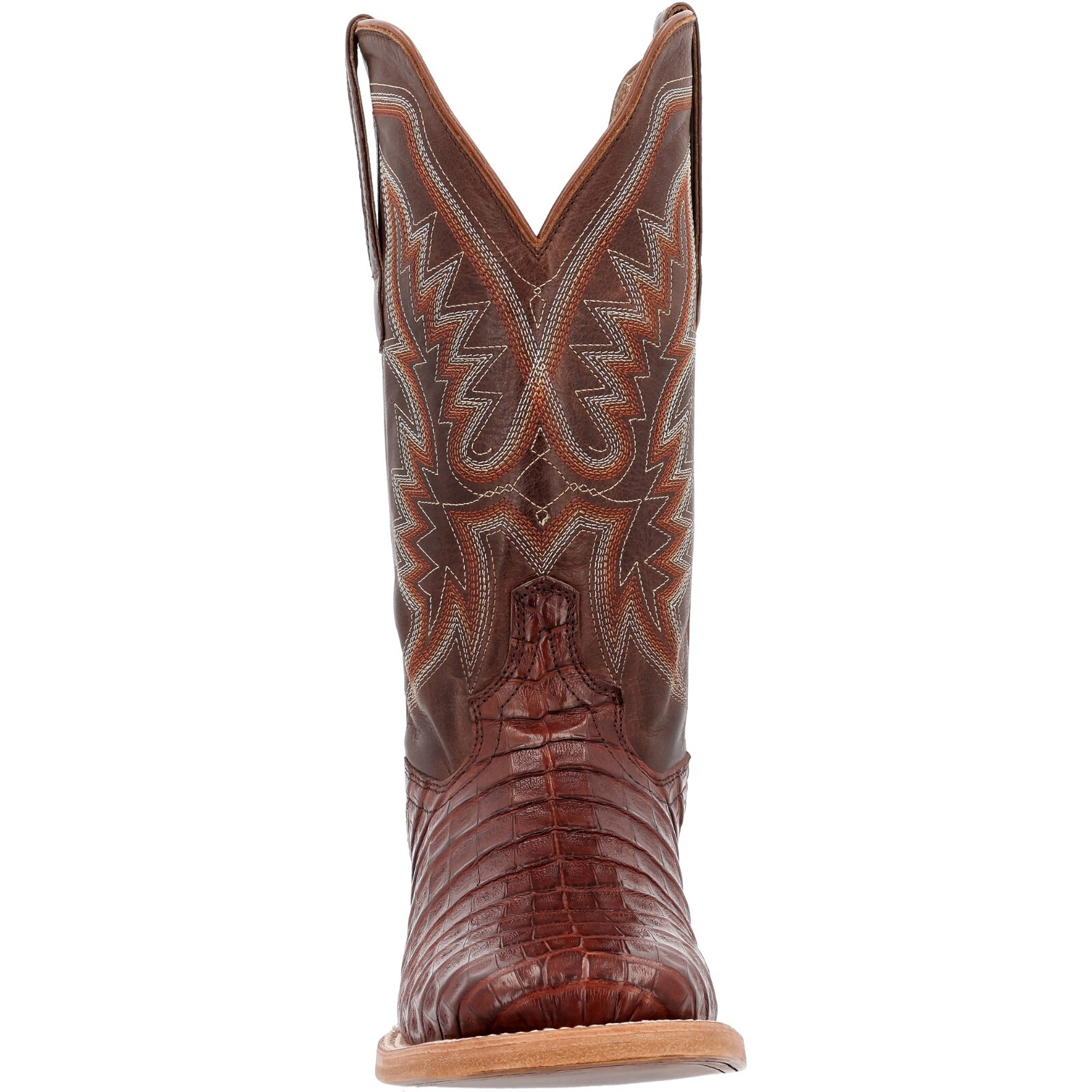 Pre-owned Durango Boots Durango® Prca Collection Caiman Belly Western Boots Ddb0471 - All Sizes - In Cognac And Cigar