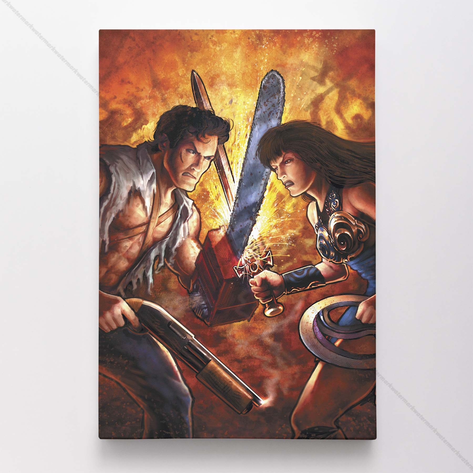 Army of Darkness Poster Canvas Evil Dead Ash Movie Art Print #148