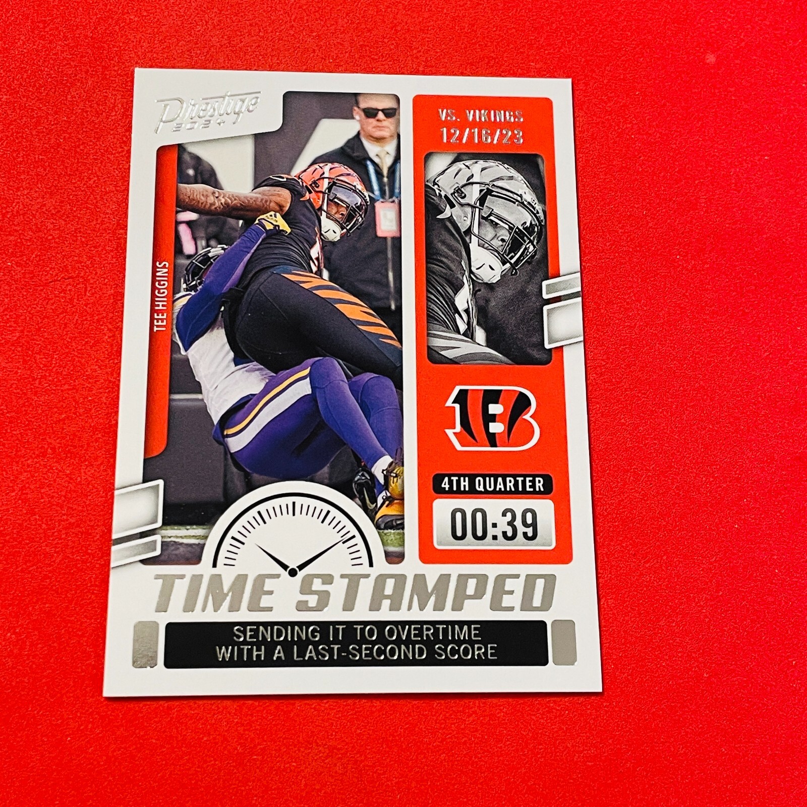 NFLカード Tee Higgins 世界1枚限定パッチカード含む3枚セット Tee Higgins .. TIME STAMPED .. Bengals .. 2024 Prestige