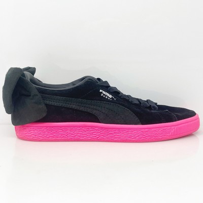 

Puma Womens Suede Bow 367453 02 Черная повседневная обувь Кроссовки Размер 7, Черный, Suede Bow