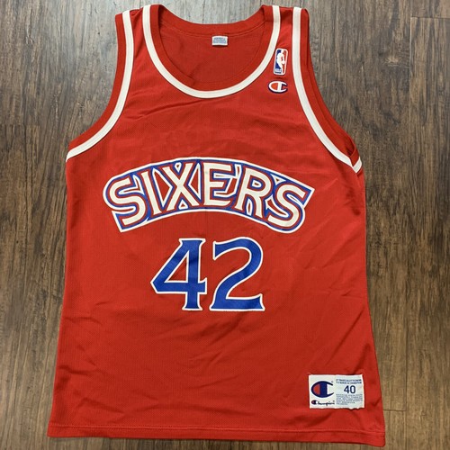 Vintage Jerry Stackhouse Sixers Champion Jersey 40 | eBay