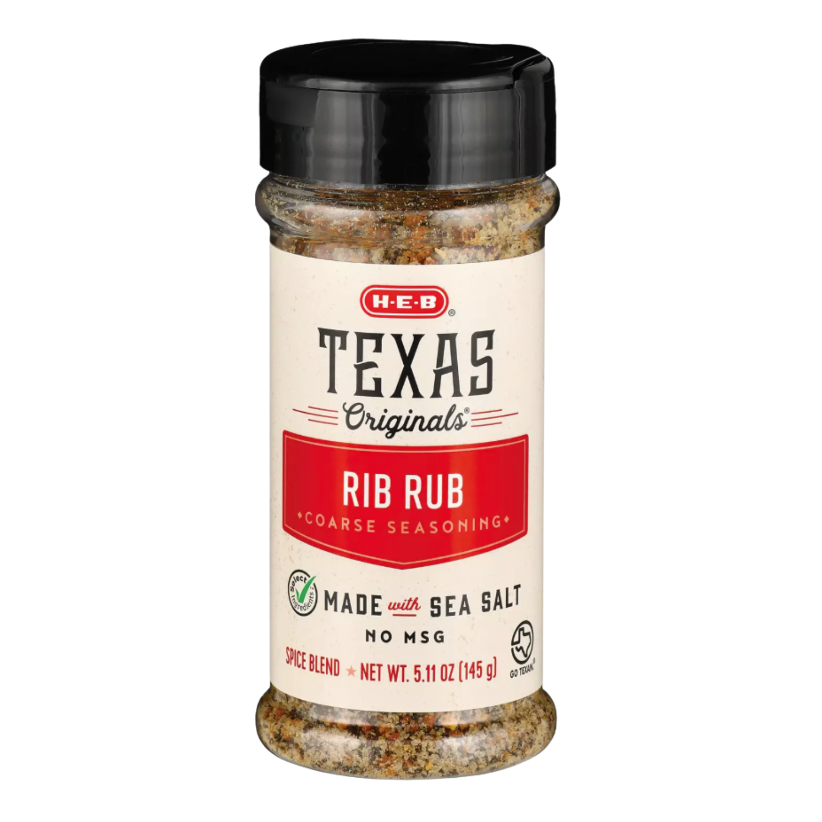 H-E-B Texas Originals Rib Rub Coarse Seasoning 5.11 oz | Texas BBQ Rub
