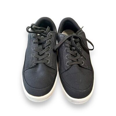allbirds Black Racer Sneakers Womens sz 8 arch support canvas casual