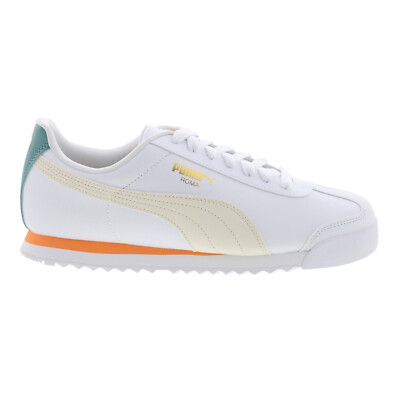 Puma Roma Basic + 36957146 Мужские белые синтетические кроссовки Lifestyle