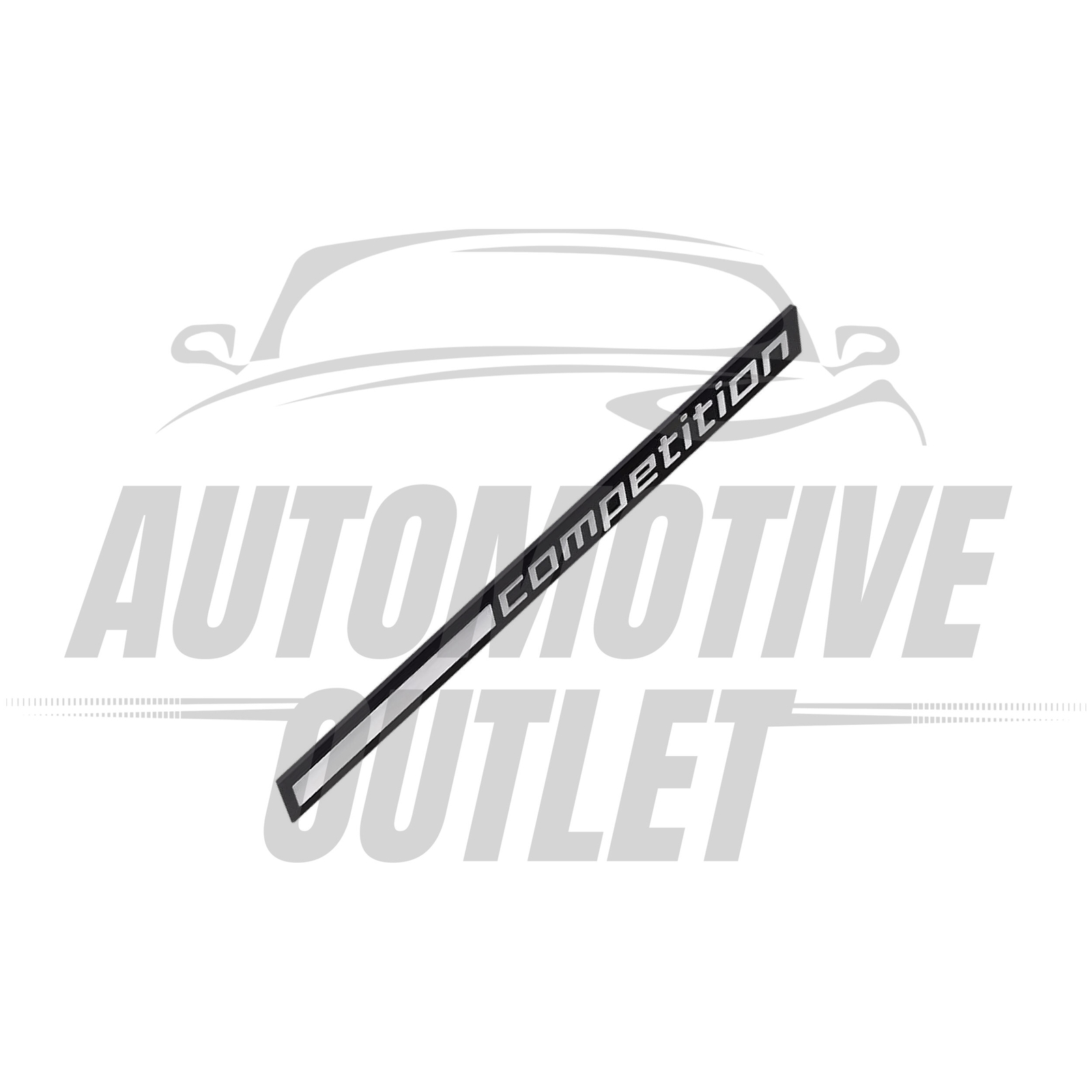 172mm SATIN BLACK REAR BOOT BADGE COMPETITION PACK TAILGATE FOR BMW M3 M4 M5 M6 3