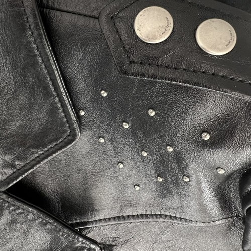 Pre-owned Saint Laurent Studded Leather Jacket In All Sizes In Black