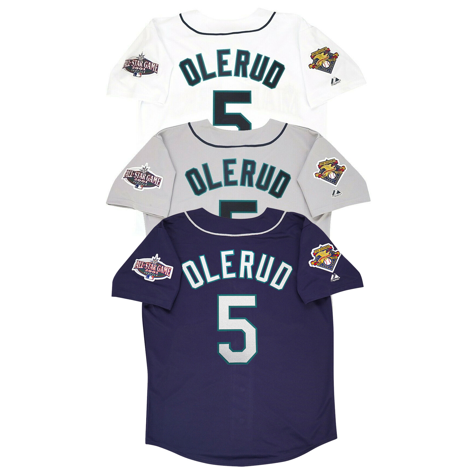 John Olerud 2001 Seattle Mariners Home Road Alt Men's Jersey