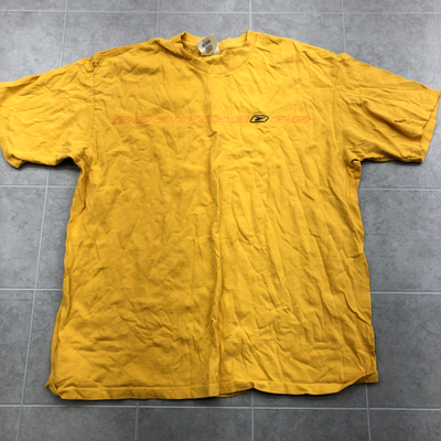 Reebok Orange Short Sleeve Crew Neck Cotton T Shirt Adult Size XL