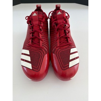 Adidas Icon 3 Boost Metal Baseball Cleats Red White Mens Size 13 B39168