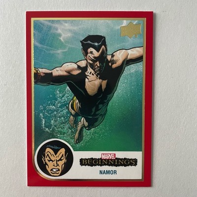 2022 Upper Deck Marvel Beginnings V2S1 #1 Namor Red Border