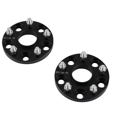 2pc 15mm Black Wheel Spacers for Lexus LS Series SC430 5x114.3 M12x1.5 60.1mm