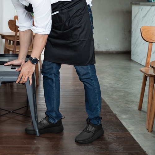 NINGO Men's Slip-Resistant Work Shoes Lightweight Water & Oil Resistant Sneakers