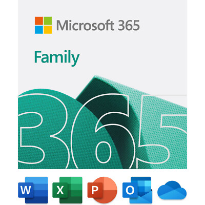 Microsoft Office 365 Family 6 Nutzer 1 Jahr Abo MS Office 365 Home 2026