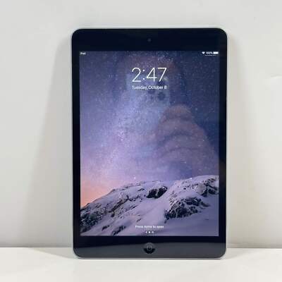 WiFi Only Apple iPad Mini 2 16GB 12.5.7 Space Gray A1489 ME276LL/A Tablet