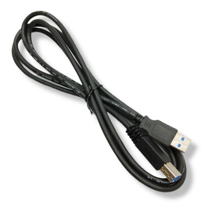 Lot of 2 USB 3.0 SS Type A Male to B Male Cable Printer Scanner 6 Feet Long