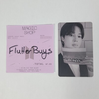 Official BTS JIMIN PROOF Standard B Version Album Photocard PC