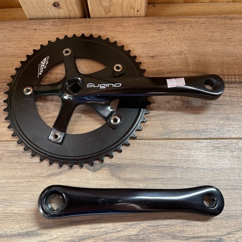 Sugino Pista RD2 Single Speed Fixie Crankset 48T 130BCD Square Taper 165 Black