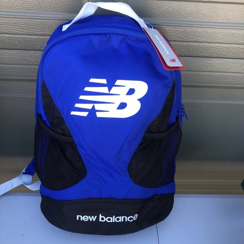 New Balance Players Backpack With Laptop Pocket, Water Bottle Holders, UV Blue