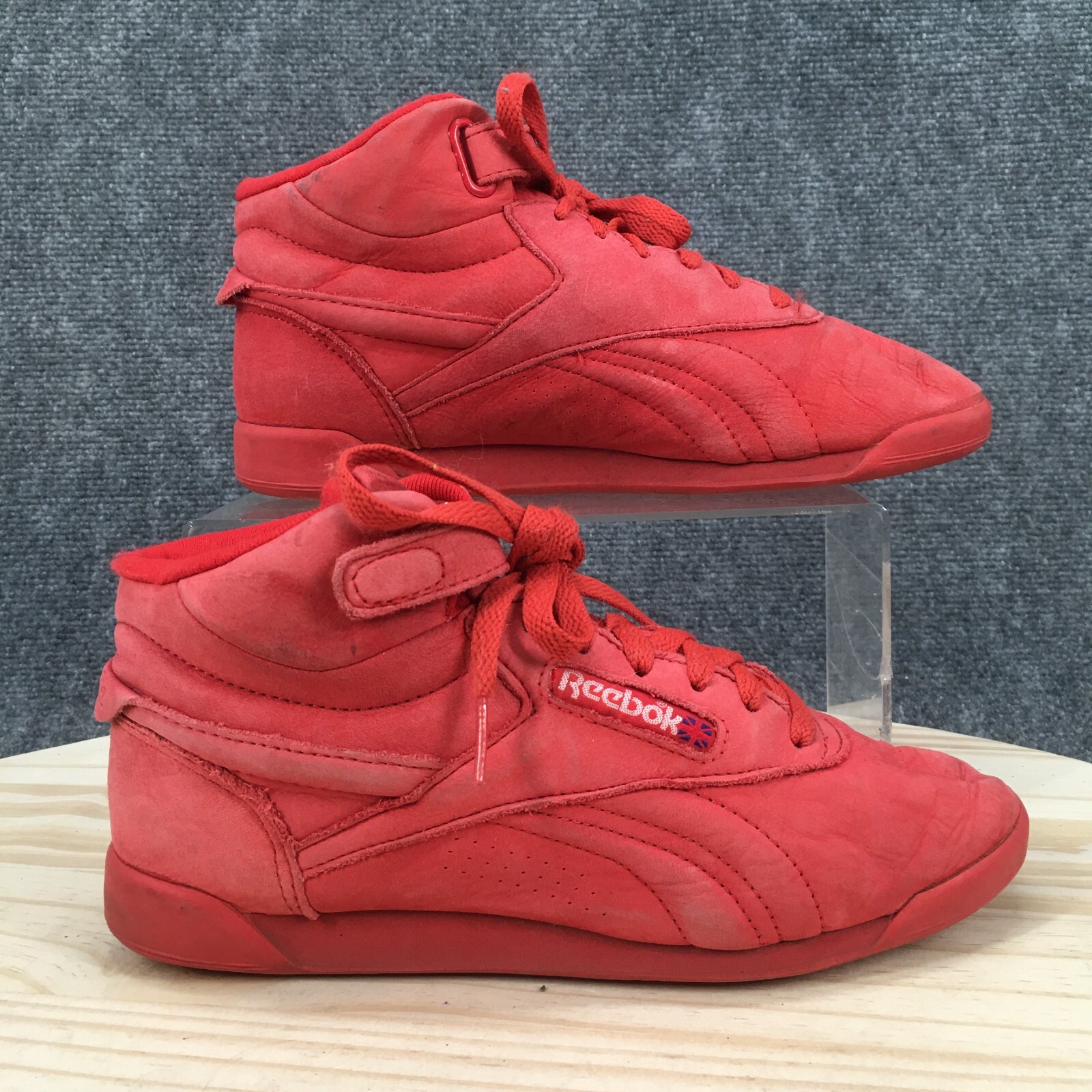 Reebok F/S Hi Women's Shoes＊Morning Fog/Power Red/Blue Reebok X DC Freestyle Hi 