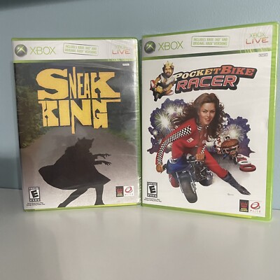 Xbox Burger King Games Sneak King And Pocket Bike Racer -  Sealed