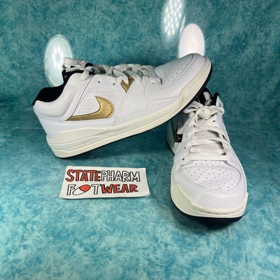 Nike Nike Air Jordan Stadium 90 White Gold Men s Low Top Athletic Shoes Size 10